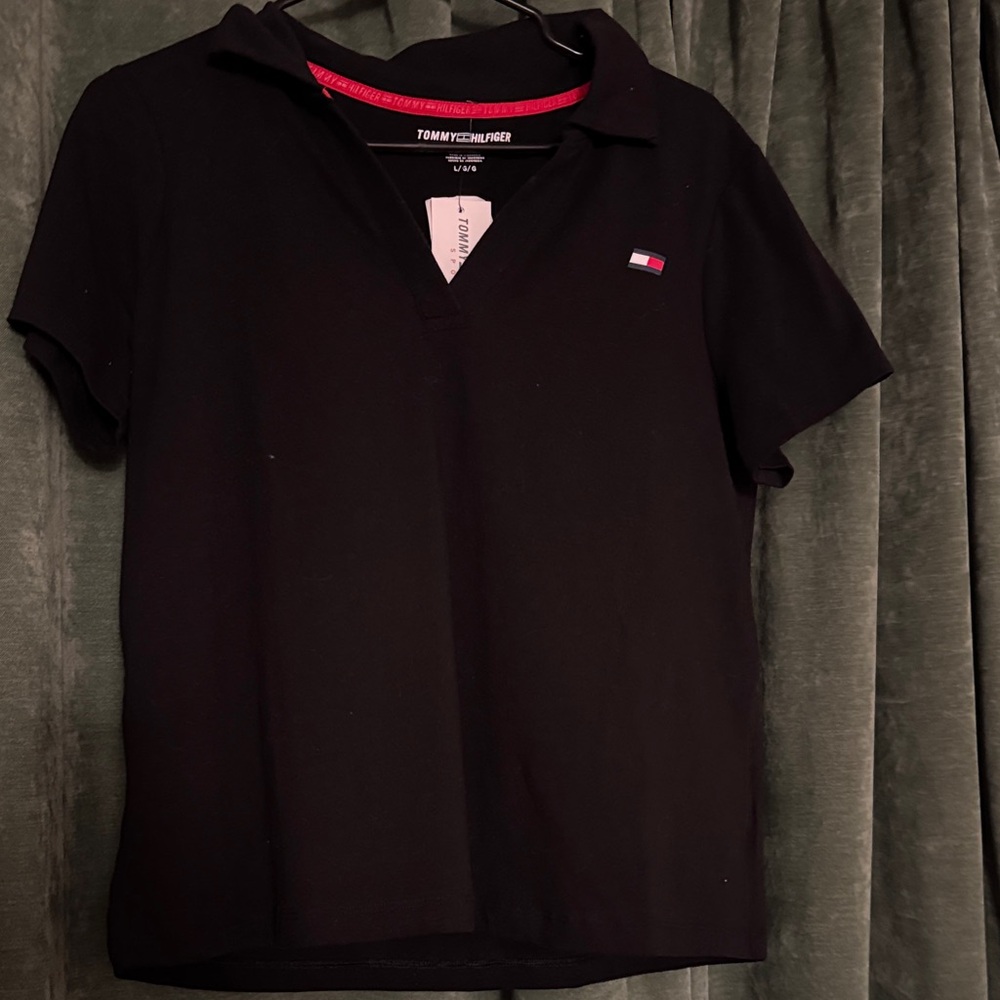Tommy Hilfiger Black Short Sleeve Polo